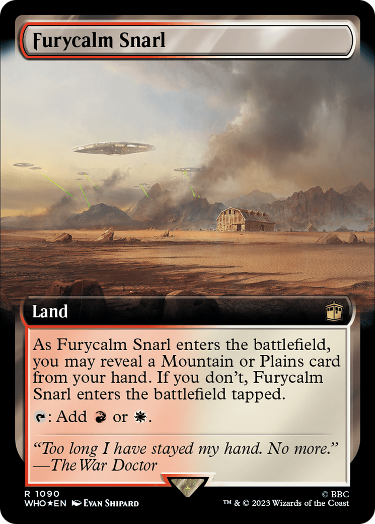 Furycalm Snarl (Extended Art) (Surge Foil) [Doctor Who] | Game Master's Emporium (The New GME)