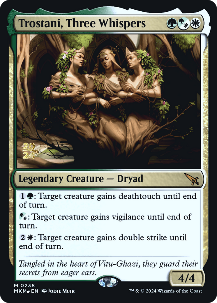 Trostani, Three Whispers [Murders at Karlov Manor Prerelease Promos] | Game Master's Emporium (The New GME)