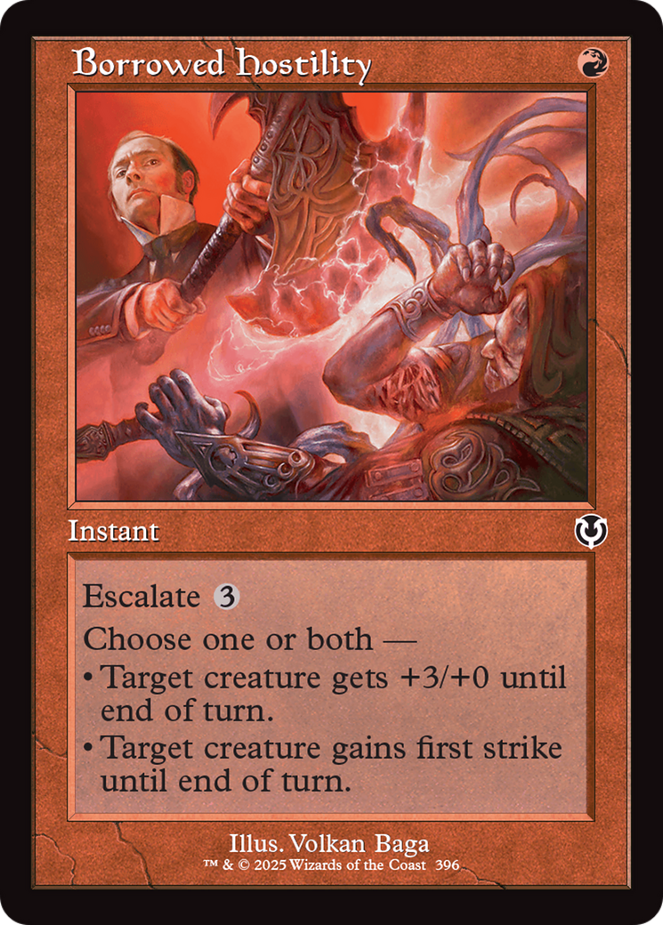 Borrowed Hostility (Retro Frame) [Innistrad Remastered] | Game Master's Emporium (The New GME)