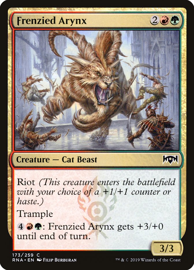 Frenzied Arynx [Ravnica Allegiance] | Game Master's Emporium (The New GME)