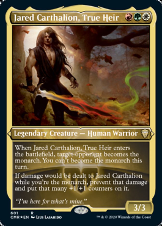Jared Carthalion, True Heir (Etched) [Commander Legends] | Game Master's Emporium (The New GME)