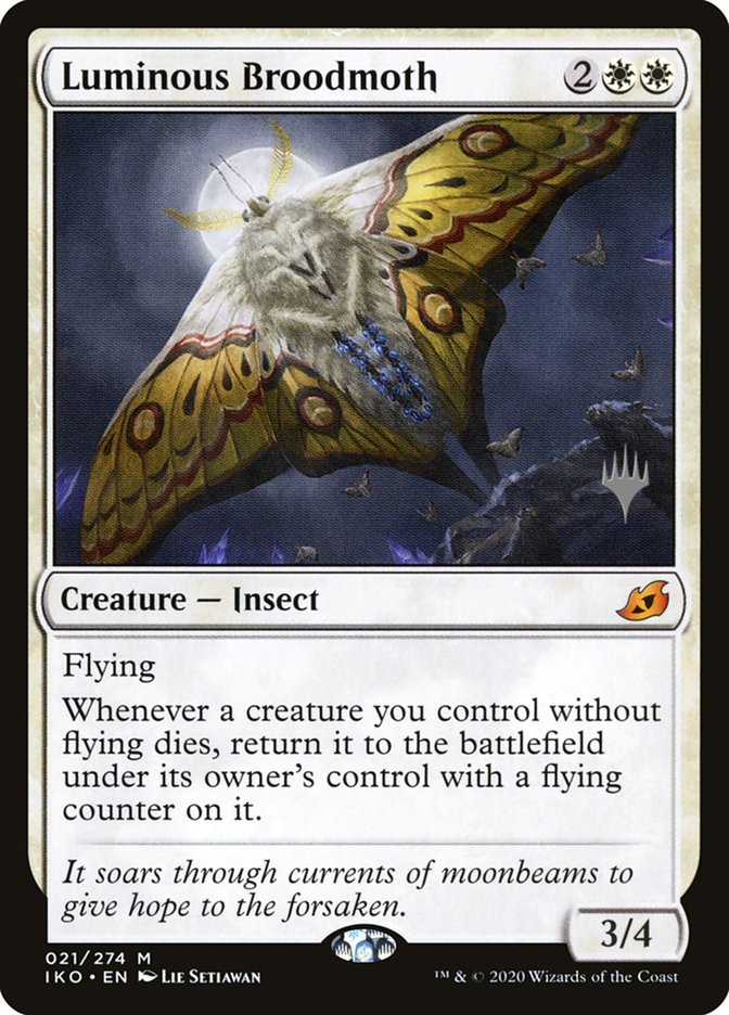 Luminous Broodmoth (Promo Pack) [Ikoria: Lair of Behemoths Promos] | Game Master's Emporium (The New GME)