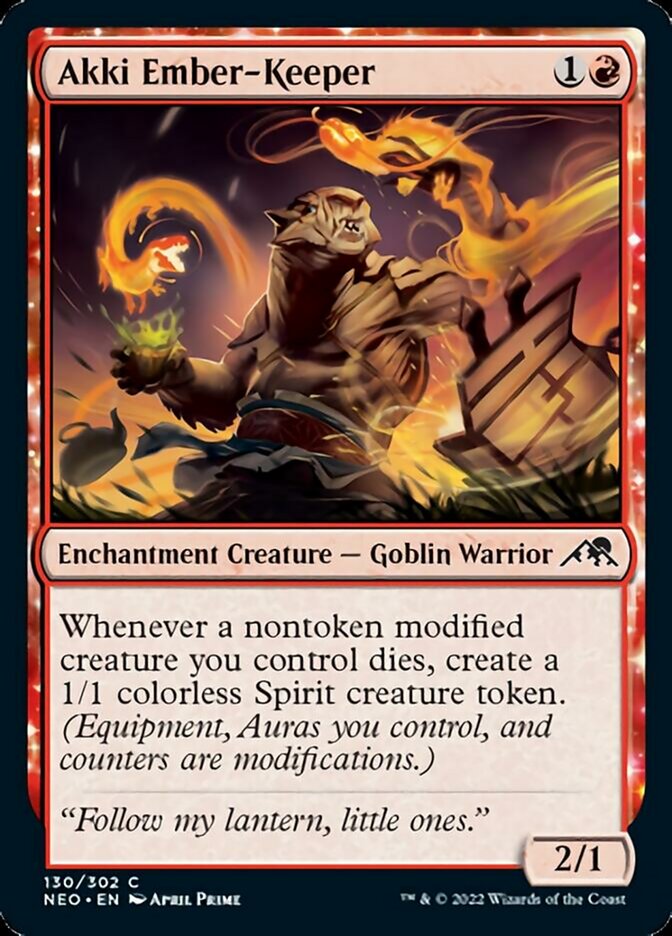Akki Ember-Keeper [Kamigawa: Neon Dynasty] | Game Master's Emporium (The New GME)