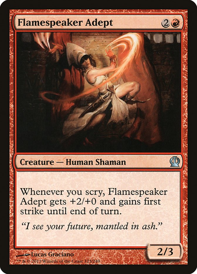 Flamespeaker Adept [Theros] | Game Master's Emporium (The New GME)