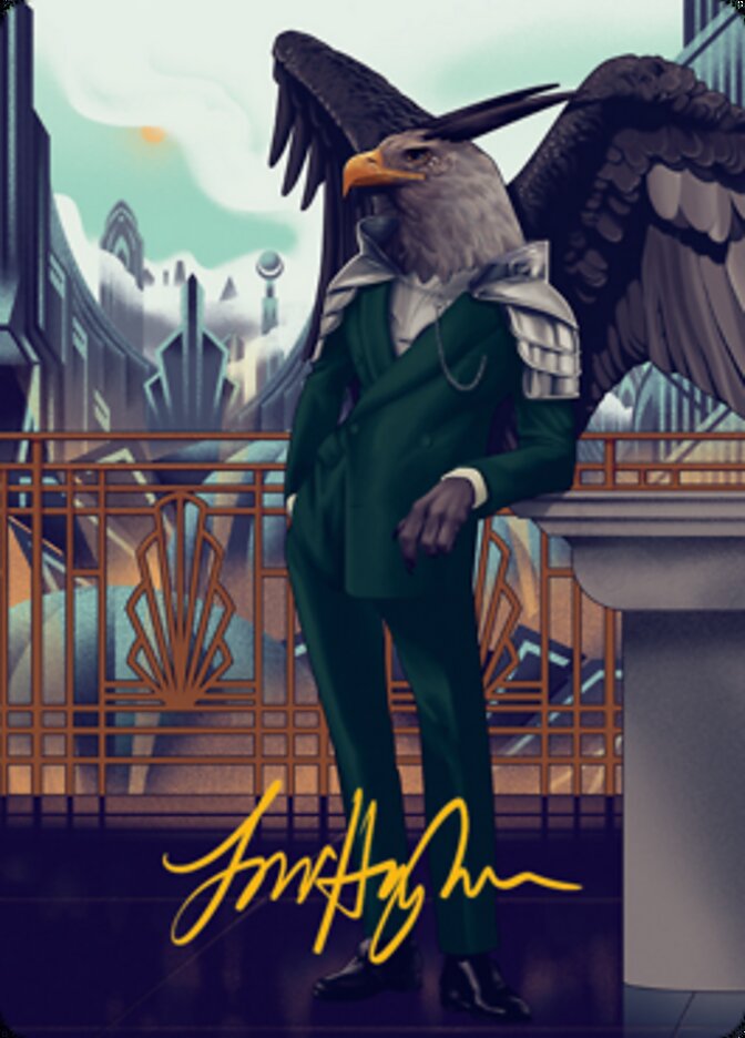 Falco Spara, Pactweaver 2 Art Card (Gold-Stamped Signature) [Streets of New Capenna Art Series] | Game Master's Emporium (The New GME)