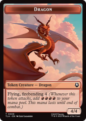 Dragon // Food (0019) Double-Sided Token [Avatar: The Last Airbender Tokens] | Game Master's Emporium (The New GME)