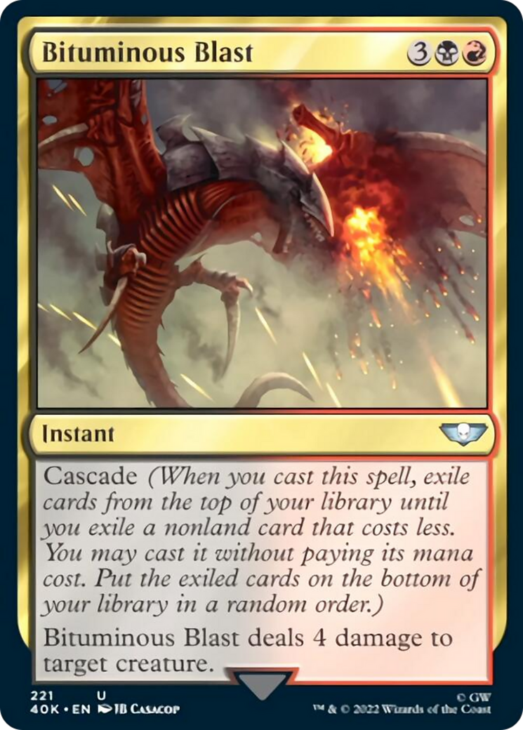 Bituminous Blast (Surge Foil) [Warhammer 40,000] | Game Master's Emporium (The New GME)