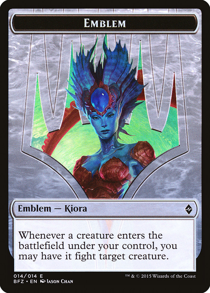 Kiora, Master of the Depths Emblem [Battle for Zendikar Tokens] | Game Master's Emporium (The New GME)
