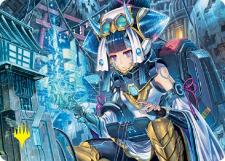 Covert Technician Art Card (Gold-Stamped Signature) [Kamigawa: Neon Dynasty Art Series] | Game Master's Emporium (The New GME)