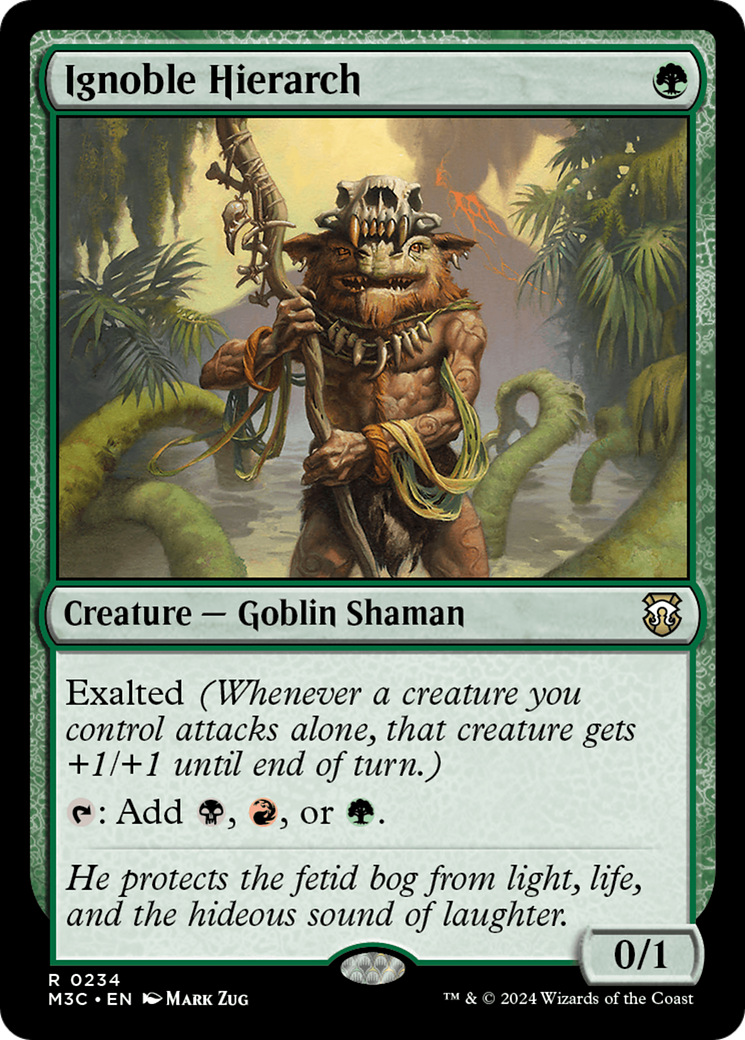 Ignoble Hierarch (Ripple Foil) [Modern Horizons 3 Commander] | Game Master's Emporium (The New GME)