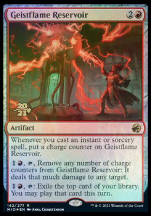 Geistflame Reservoir [Innistrad: Midnight Hunt Prerelease Promos] | Game Master's Emporium (The New GME)