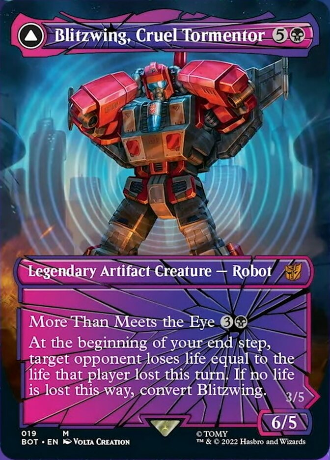 Blitzwing, Cruel Tormentor // Blitzwing, Adaptive Assailant (Shattered Glass) [Transformers] | Game Master's Emporium (The New GME)