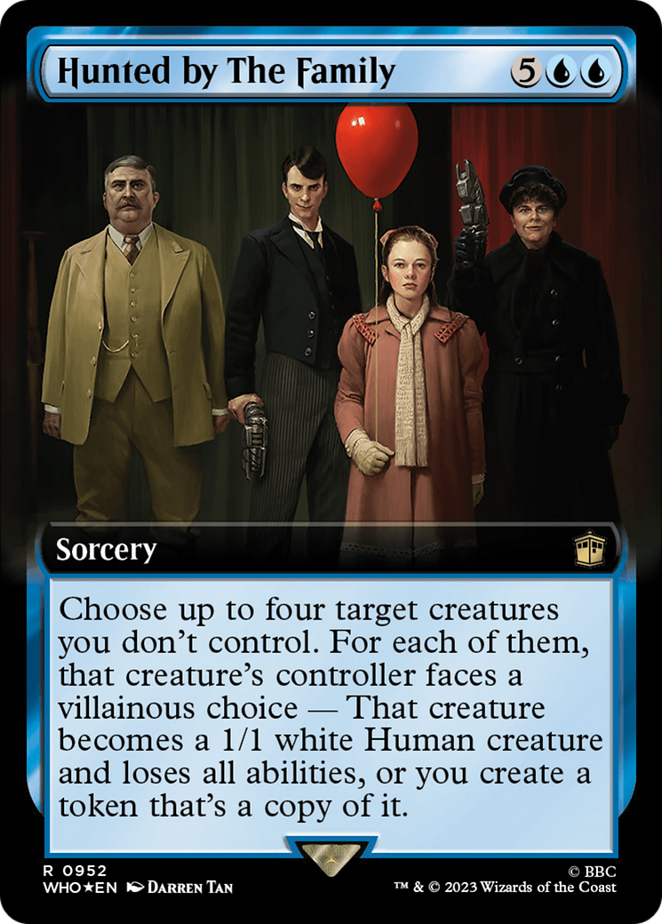 Hunted by The Family (Extended Art) (Surge Foil) [Doctor Who] | Game Master's Emporium (The New GME)