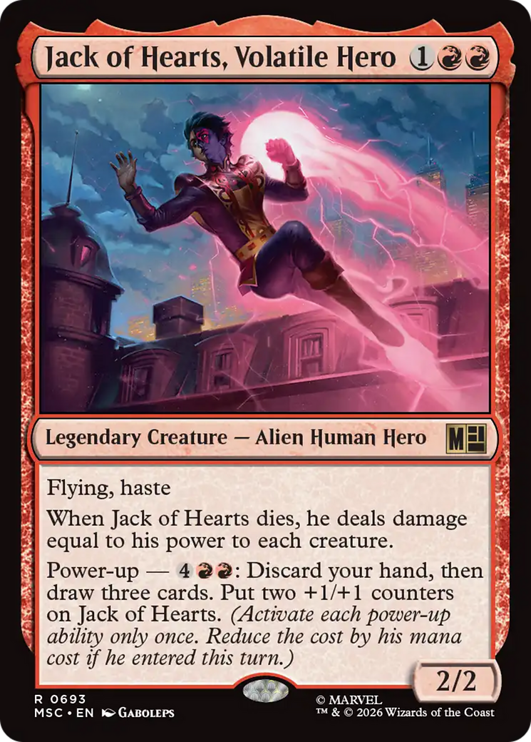 Jack of Hearts, Volatile Hero [Marvel Super Heroes Commander] | Game Master's Emporium (The New GME)