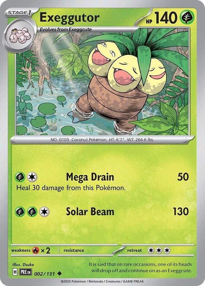 Exeggutor (002/131) [Scarlet & Violet: Prismatic Evolutions] | Game Master's Emporium (The New GME)