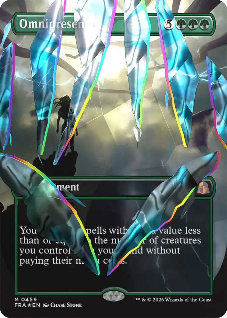 Omnipresence (Borderless) (Facet Foil) (0459) [Reality Fracture] | Game Master's Emporium (The New GME)