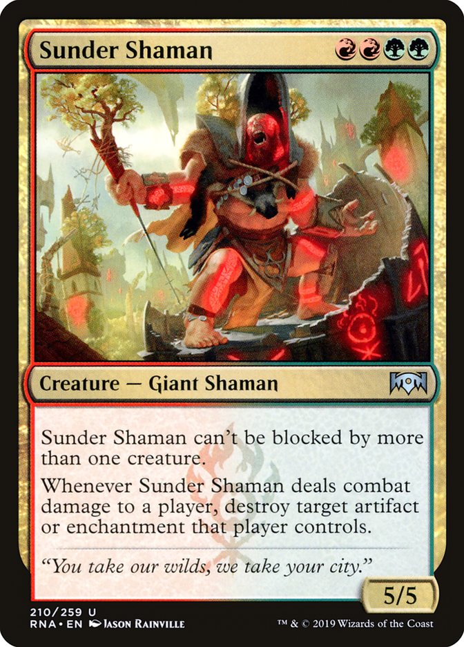 Sunder Shaman [Ravnica Allegiance] | Game Master's Emporium (The New GME)