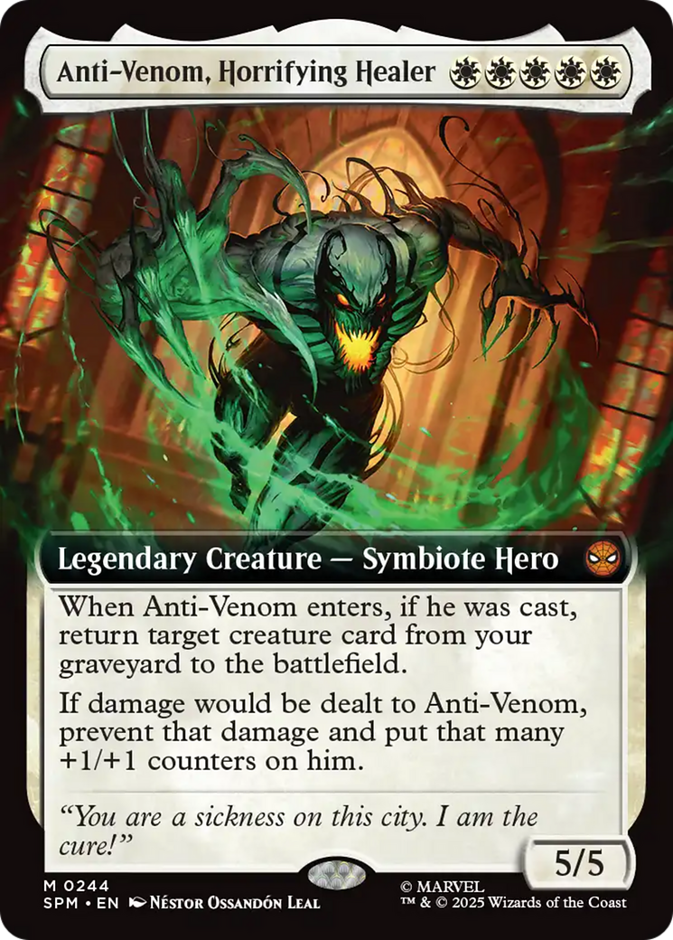 Anti-Venom, Horrifying Healer (Extended Art) [Marvel's Spider-Man] | Game Master's Emporium (The New GME)