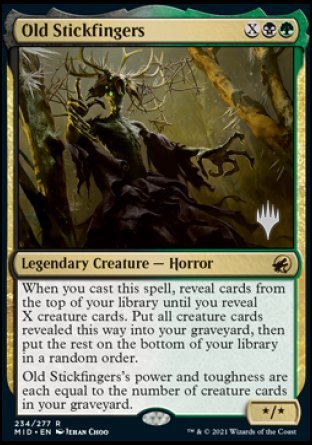 Old Stickfingers (Promo Pack) [Innistrad: Midnight Hunt Promos] | Game Master's Emporium (The New GME)