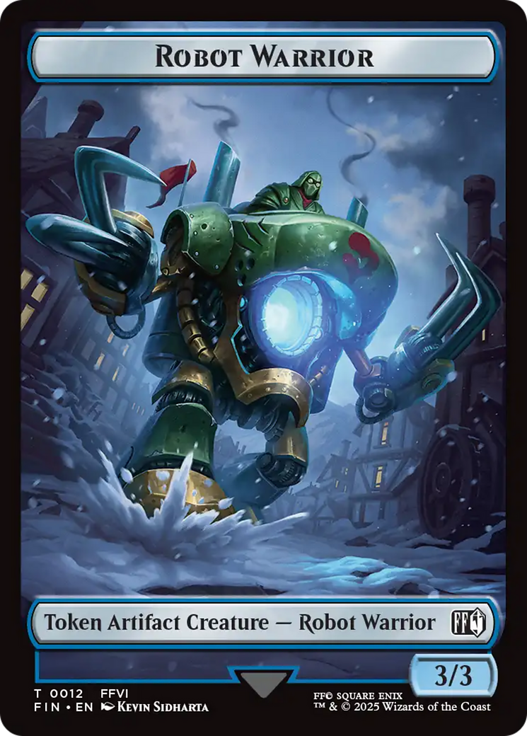 Robot Warrior (0012) // Copy (0001) Double-Sided Token [FINAL FANTASY Tokens] | Game Master's Emporium (The New GME)