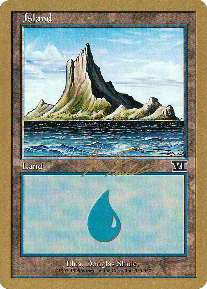 Island (jf335) (Jon Finkel) [World Championship Decks 2000] | Game Master's Emporium (The New GME)
