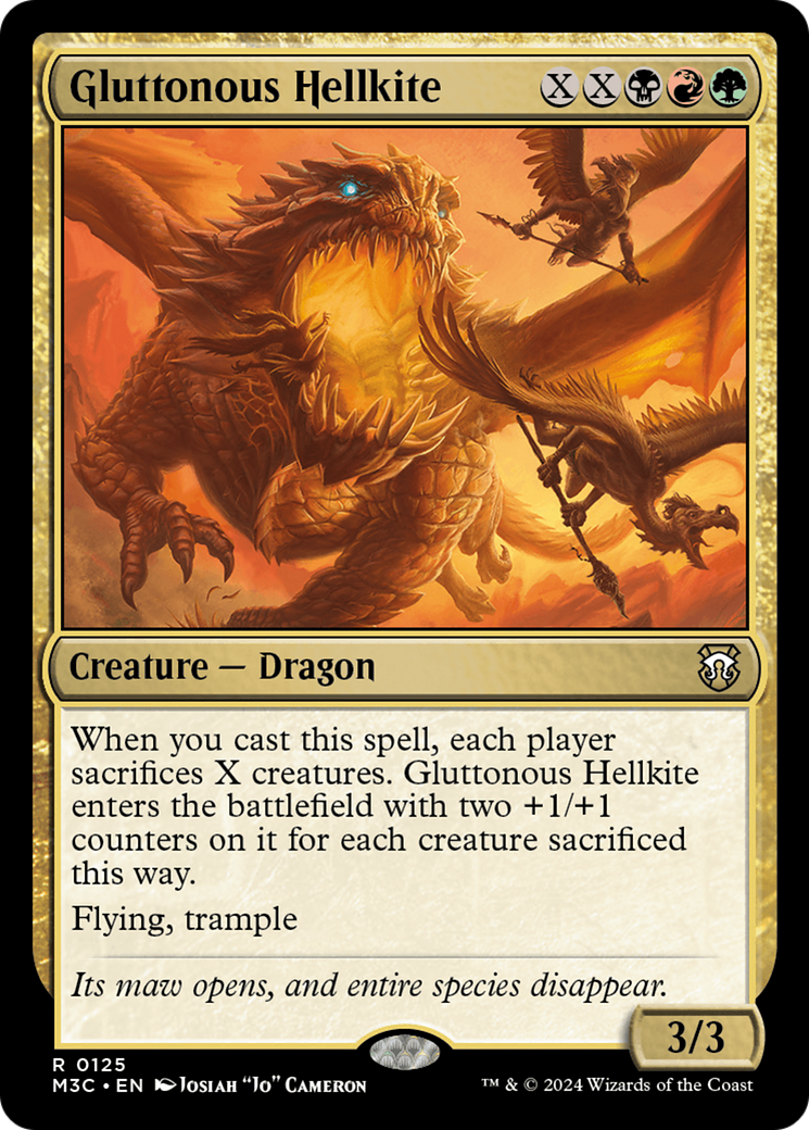 Gluttonous Hellkite [Modern Horizons 3 Commander] | Game Master's Emporium (The New GME)