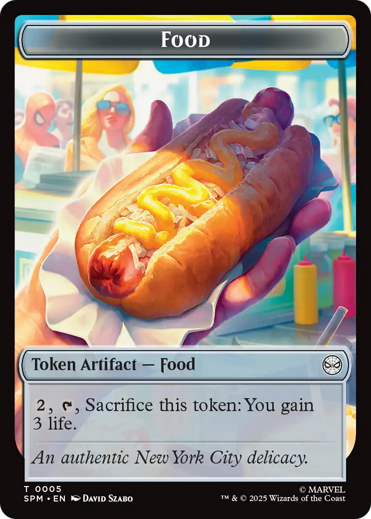 Spider // Food Double-Sided Token [Marvel's Spider-Man Tokens] | Game Master's Emporium (The New GME)