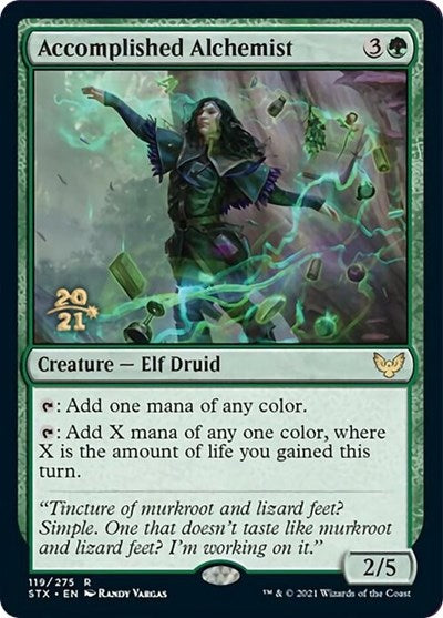 Accomplished Alchemist [Strixhaven: School of Mages Prerelease Promos] | Game Master's Emporium (The New GME)