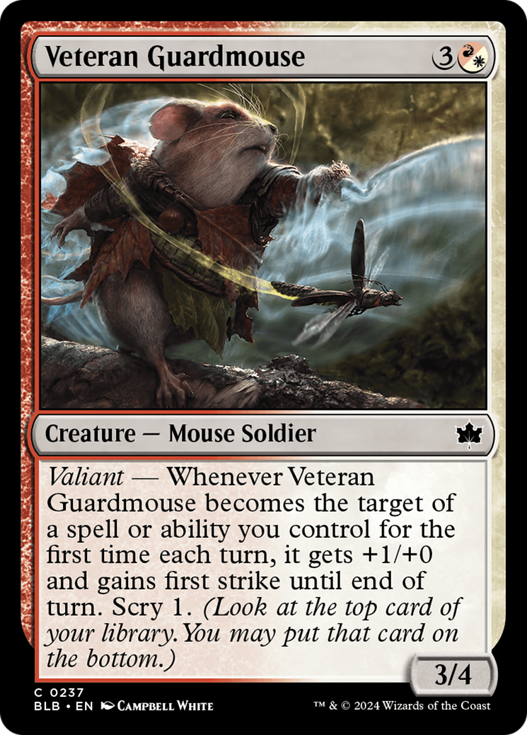 Veteran Guardmouse [Bloomburrow] | Game Master's Emporium (The New GME)