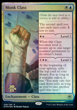 Monk Class [Dungeons & Dragons: Adventures in the Forgotten Realms Prerelease Promos] | Game Master's Emporium (The New GME)
