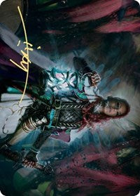 Tergrid, God of Fright Art Card (Gold-Stamped Signature) [Kaldheim Art Series] | Game Master's Emporium (The New GME)