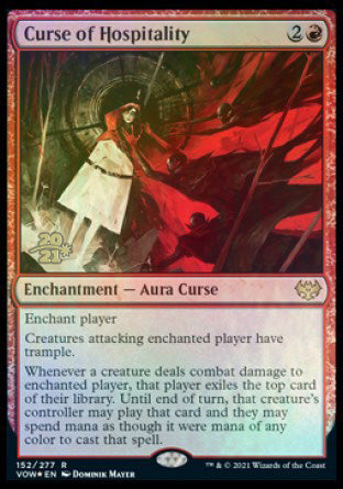 Curse of Hospitality [Innistrad: Crimson Vow Prerelease Promos] | Game Master's Emporium (The New GME)