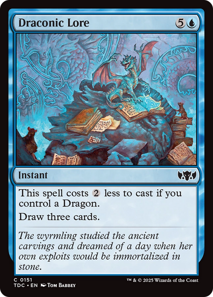 Draconic Lore [Tarkir: Dragonstorm Commander] | Game Master's Emporium (The New GME)