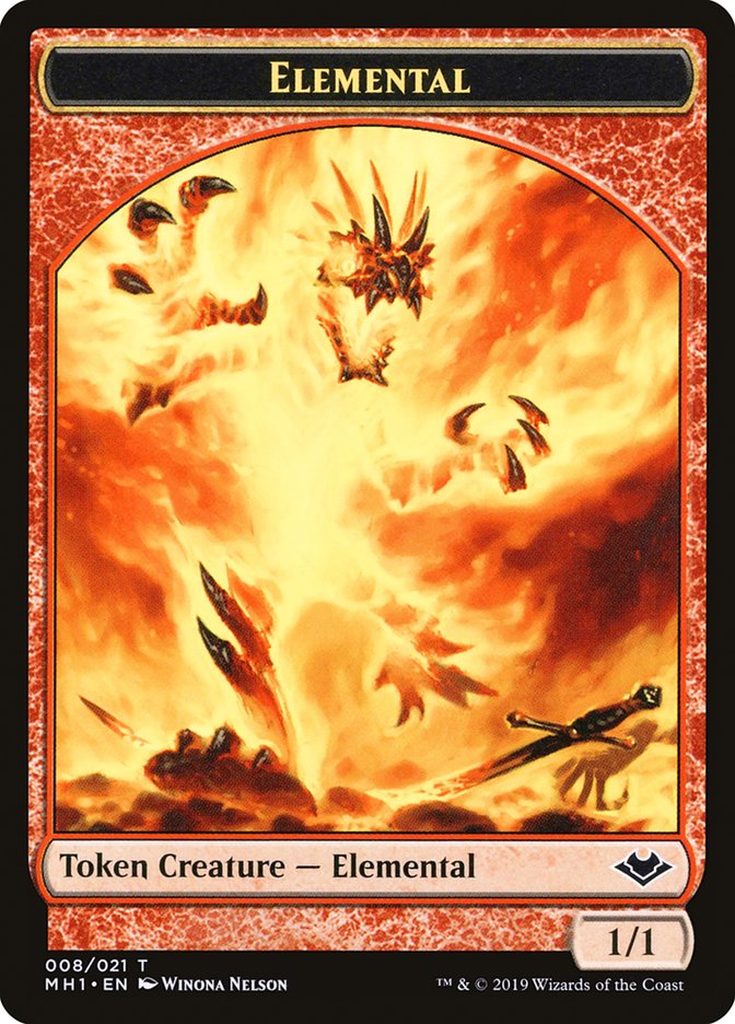 Marit Lage (006) // Elemental (008) Double-Sided Token [Modern Horizons Tokens] | Game Master's Emporium (The New GME)