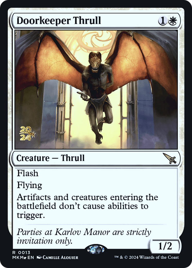 Doorkeeper Thrull [Murders at Karlov Manor Prerelease Promos] | Game Master's Emporium (The New GME)