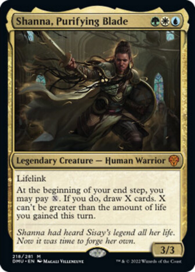 Shanna, Purifying Blade [Dominaria United] | Game Master's Emporium (The New GME)