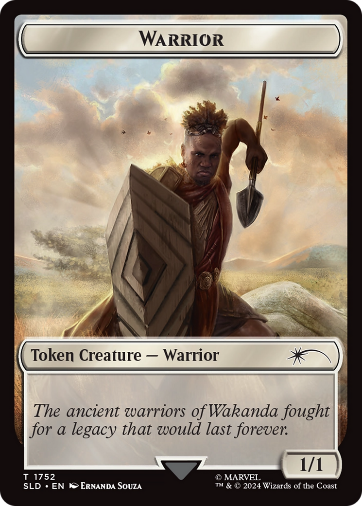 Warrior Token (Rainbow Foil) [Secret Lair Drop Series] | Game Master's Emporium (The New GME)