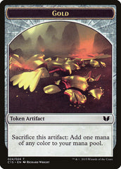 Gold // Knight (005) Double-Sided Token [Commander 2015 Tokens] | Game Master's Emporium (The New GME)