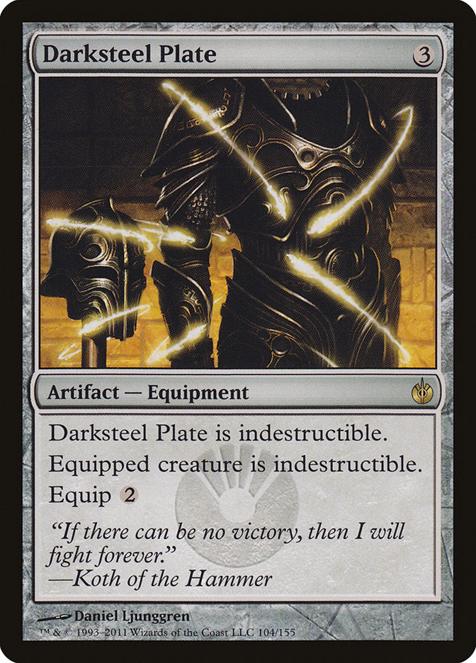 Darksteel Plate [Mirrodin Besieged] | Game Master's Emporium (The New GME)