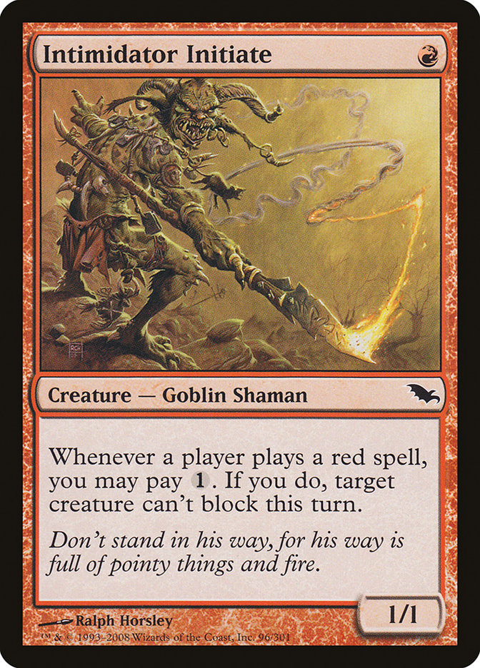 Intimidator Initiate [Shadowmoor] | Game Master's Emporium (The New GME)