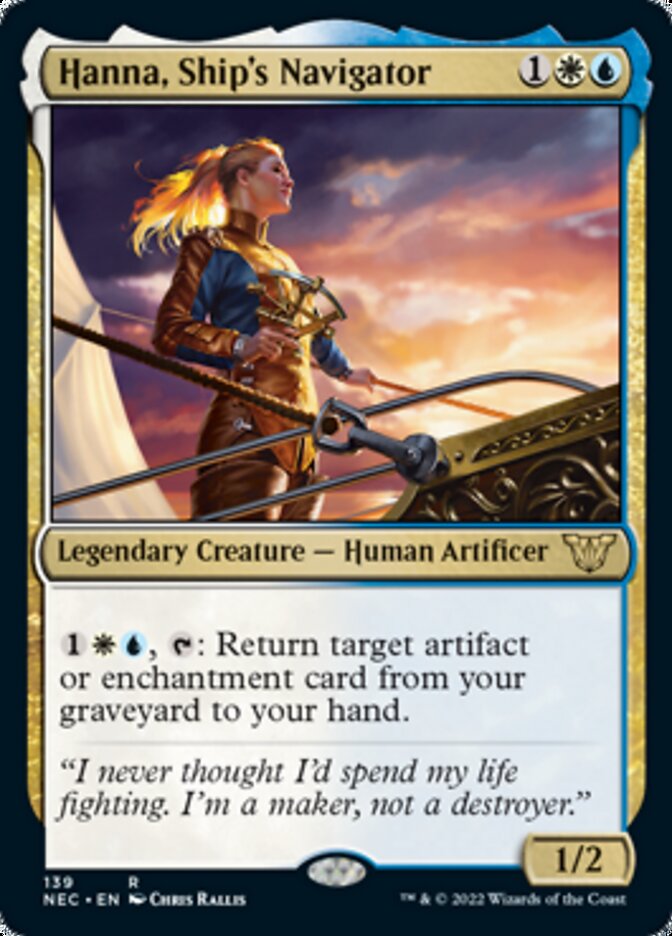 Hanna, Ship's Navigator [Kamigawa: Neon Dynasty Commander] | Game Master's Emporium (The New GME)