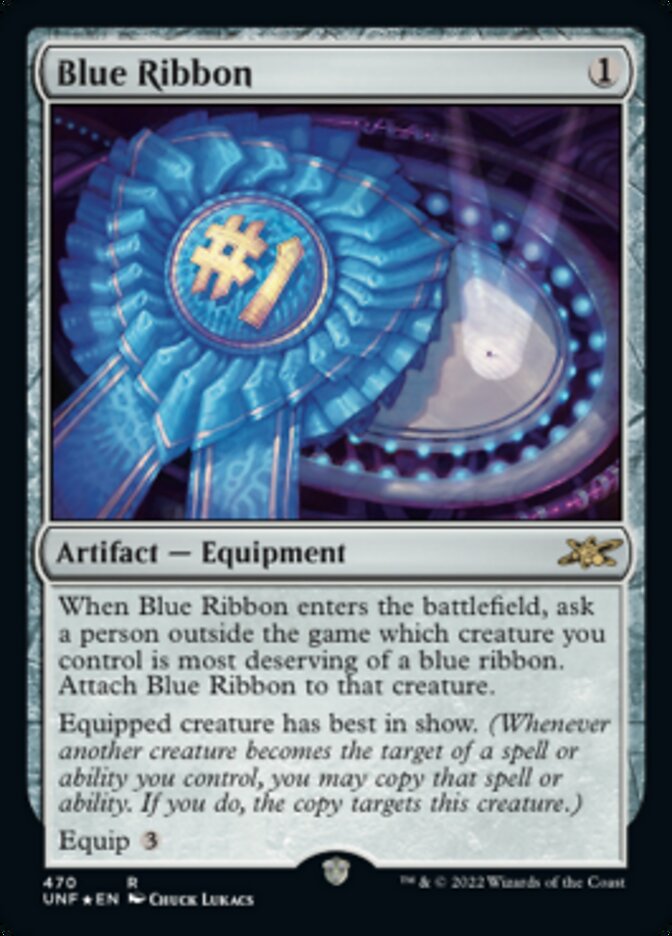 Blue Ribbon (Galaxy Foil) [Unfinity] | Game Master's Emporium (The New GME)