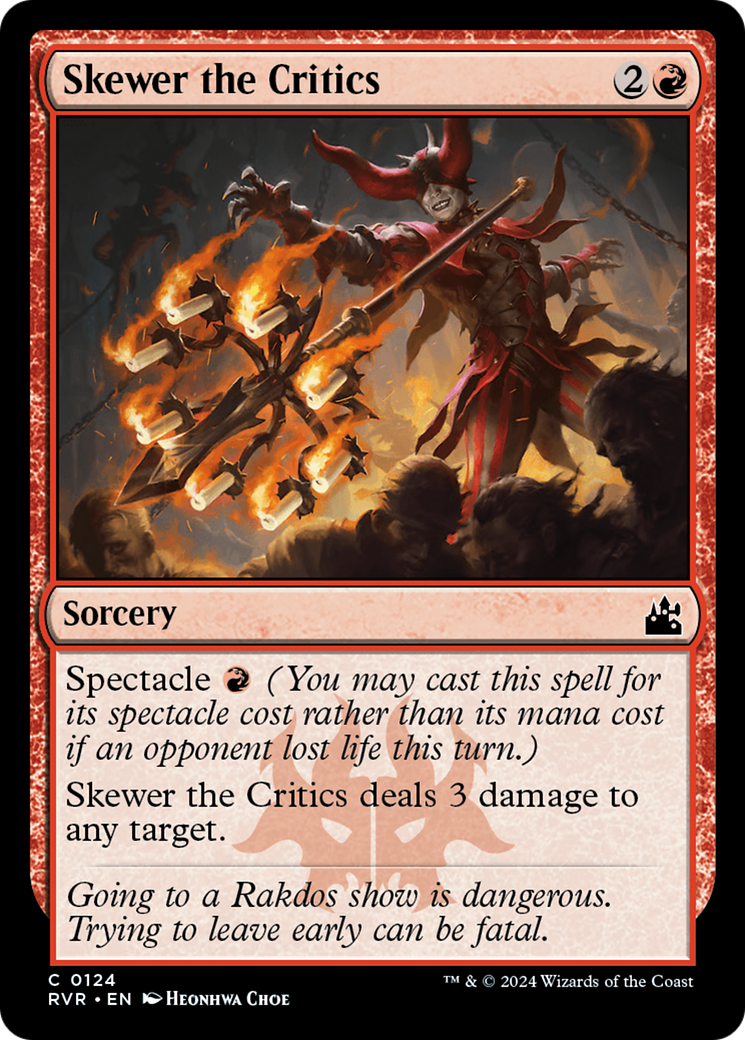 Skewer the Critics [Ravnica Remastered] | Game Master's Emporium (The New GME)