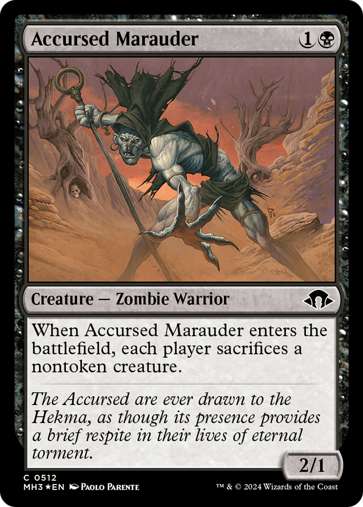 Accursed Marauder (Ripple Foil) [Modern Horizons 3] | Game Master's Emporium (The New GME)