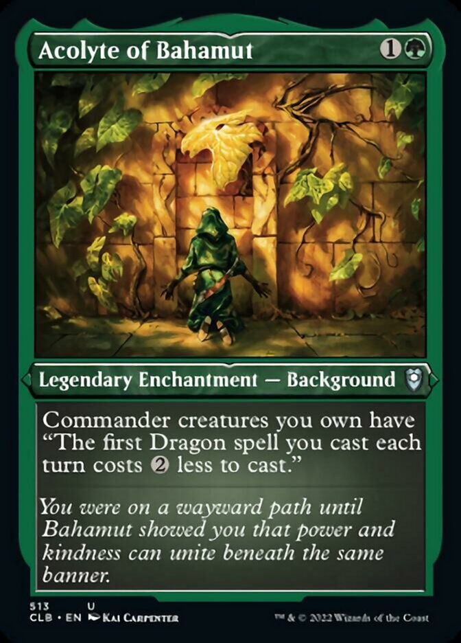 Acolyte of Bahamut (Foil Etched) [Commander Legends: Battle for Baldur's Gate] | Game Master's Emporium (The New GME)