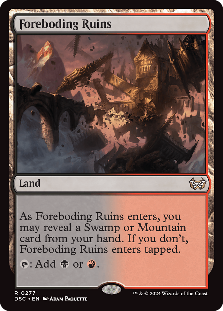 Foreboding Ruins [Duskmourn: House of Horror Commander] | Game Master's Emporium (The New GME)
