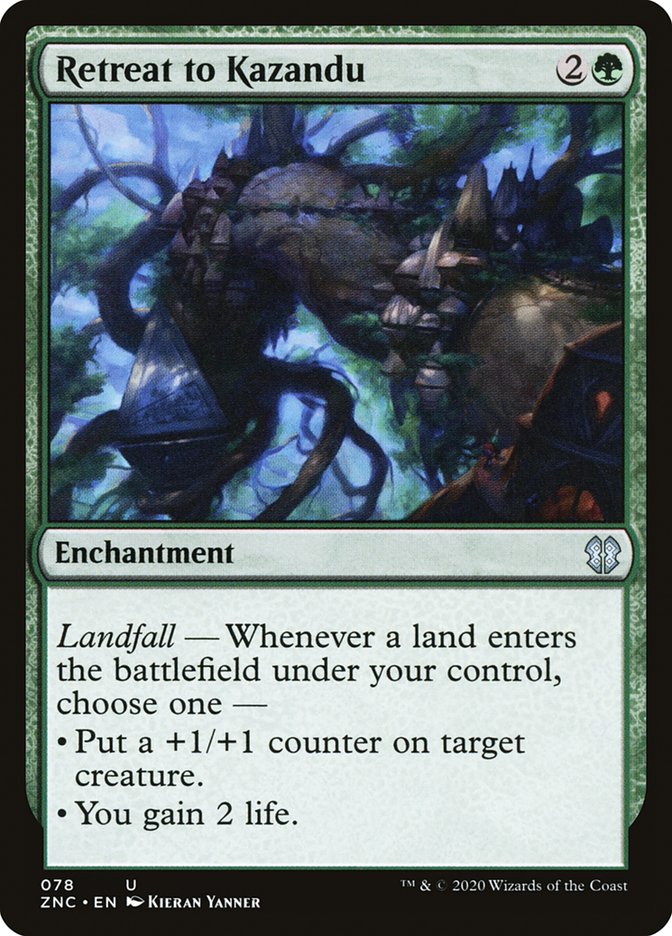 Retreat to Kazandu [Zendikar Rising Commander] | Game Master's Emporium (The New GME)