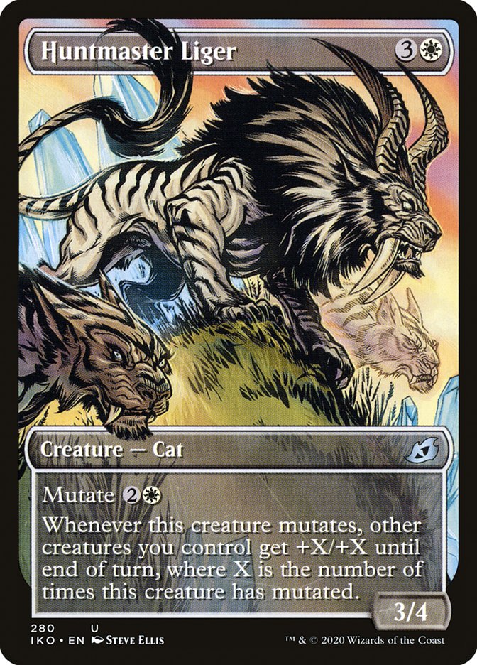 Huntmaster Liger (Showcase) [Ikoria: Lair of Behemoths] | Game Master's Emporium (The New GME)