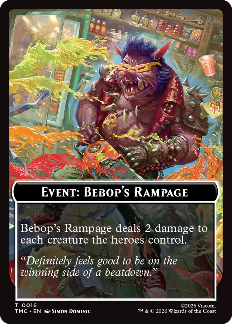Event: Bebop's Rampage [Teenage Mutant Ninja Turtles Commander Tokens] | Game Master's Emporium (The New GME)