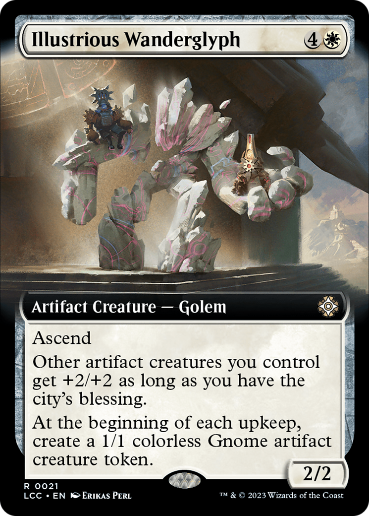 Illustrious Wanderglyph (Extended Art) [The Lost Caverns of Ixalan Commander] | Game Master's Emporium (The New GME)